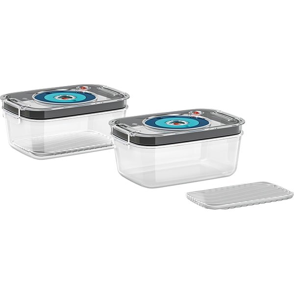 Set caserole MSZV0FC2 2 buc Transparent Gri