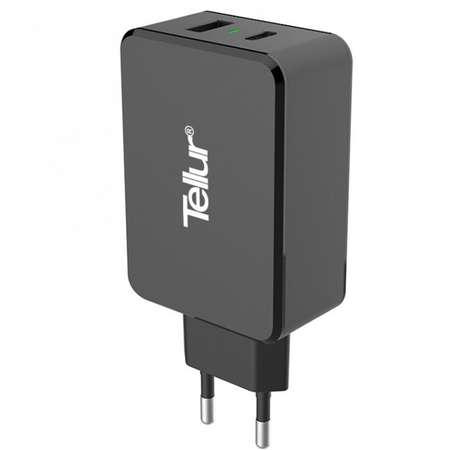 Incarcator de retea Tellur TLL151071 Quick Charge 3.0 USB-C Black