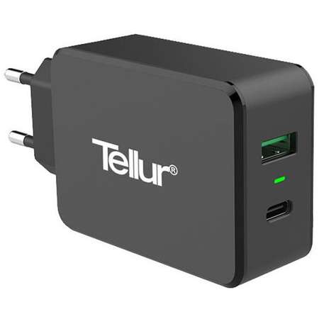 Incarcator de retea Tellur TLL151071 Quick Charge 3.0 USB-C Black
