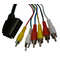 Cablu Generic Scart - 6x RCA 1.5m Black