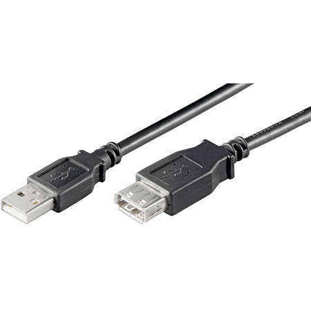 Cablu prelungitor Goobay USB A Male - USB A Female 1.5m Black