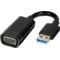 Adaptor USB 3.0 - VGA 0.2m Lindy Black