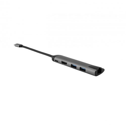 Hub USB Verbatim 49141 USB-C - 2 x USB 3.2 gen 1 1x HDMI 1x RJ45 Gri — imaginea 2
