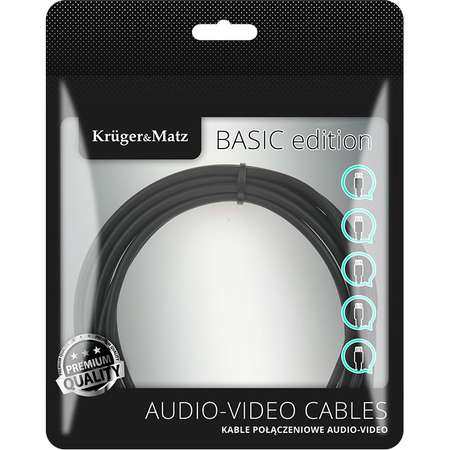 Cablu de date Kruger&Matz KM1235 Basic USB tata - microUSB tata 1m