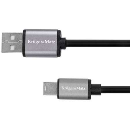 Cablu de date Kruger&Matz KM1241 Basic USB tata - miniUSB tata 1m