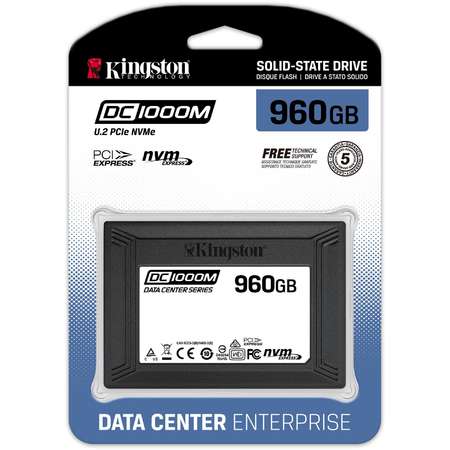 SSD Kingston DC1000M U.2 Enterprise 960GB U.2 PCI Express Gen3 x4 2.5 inch
