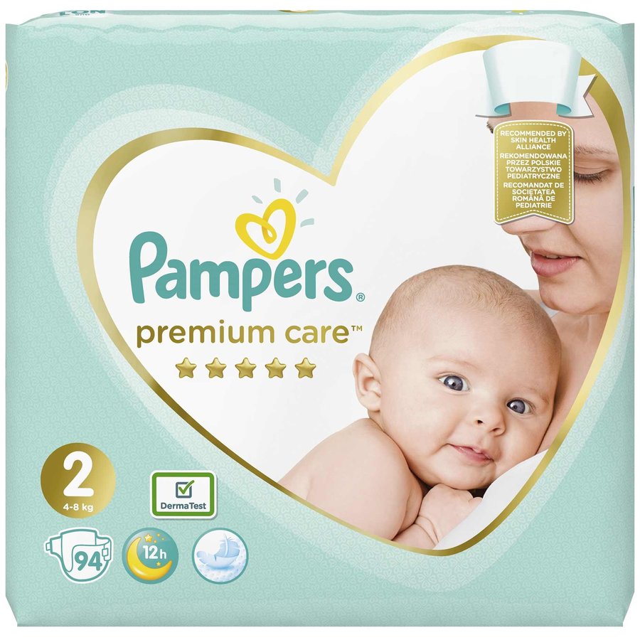 Scutece Premium Care 2 Jumbo Pack 94 buc