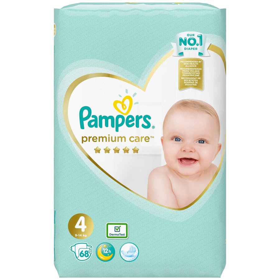 Scutece Premium Care 4 Jumbo Pack 68 buc