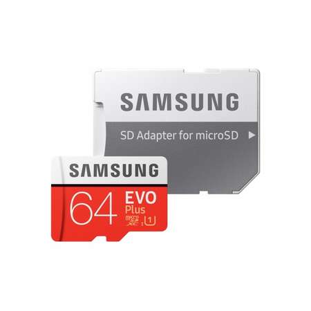 Card de memorie Samsung EVO Plus 64GB MicroSDXC Clasa 10 UHS-I + Adaptor SD
