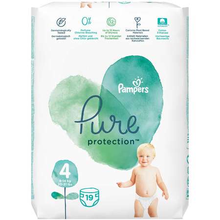 Scutece PAMPERS Pure 4 Carry Pack 19 buc