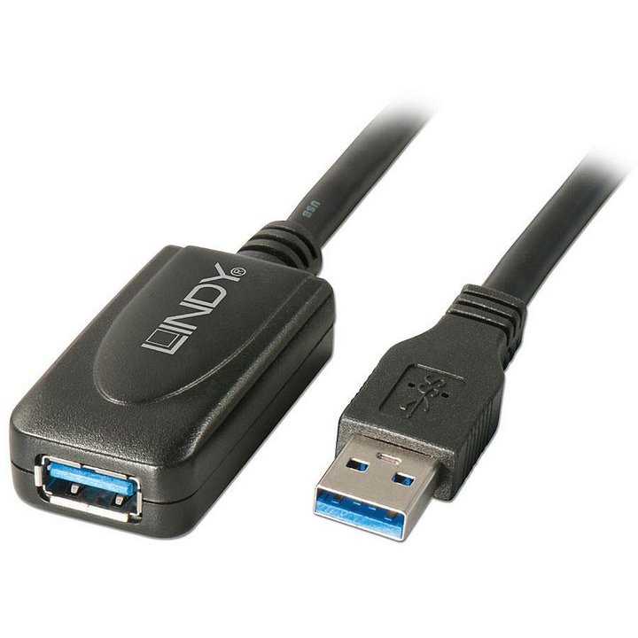 Cablu de date USB A - USB A 5m Black