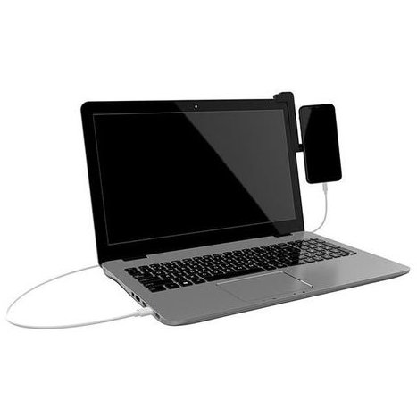 Suport magnetic de telefon Tellur TLL171091 pentru ecran laptop Negru — imaginea 4