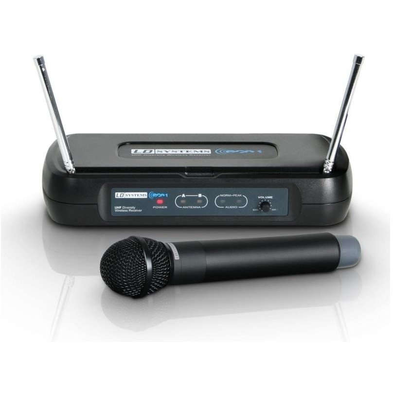 Set microfon de mana ECO2 HHD Wireless Negru