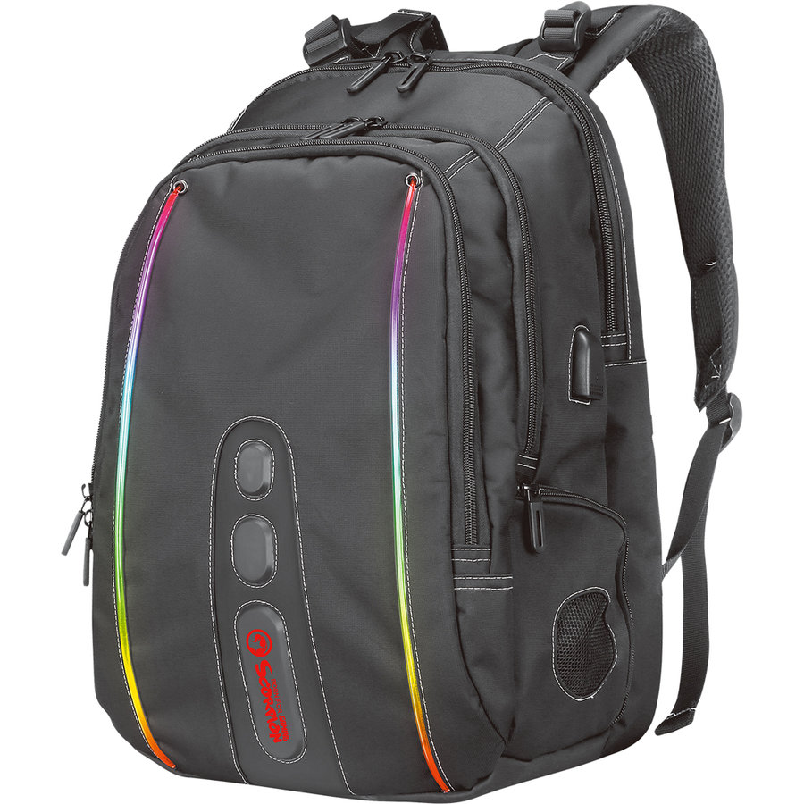 Rucsac cu iluminare RGB Marvo BA-02 15.6 inch Negru