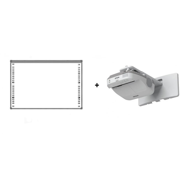 Pachet Interactiv Videoproiector EB-680 + Tabla interactiva Evoboard IB-85 White