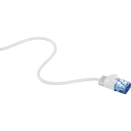 Cablu de retea Hama 135775 UTP Slim-Flexible 0.75m Alb