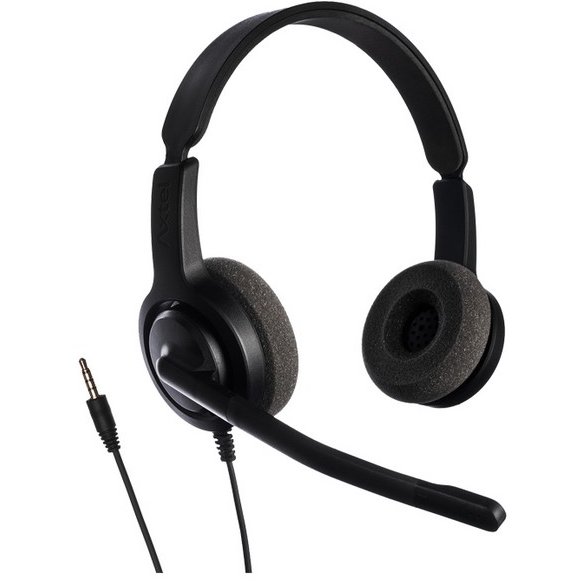 Casti cu microfon AXTEL Voice PC28 duo NC Compatibil Softphone si Smartphone Negru - imagine 3