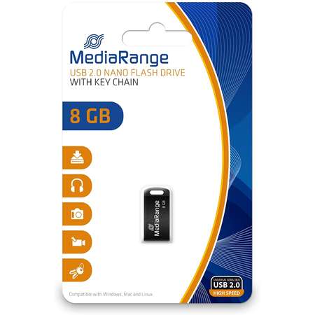 Memorie USB MediaRange MR920 8GB USB 2.0 Black