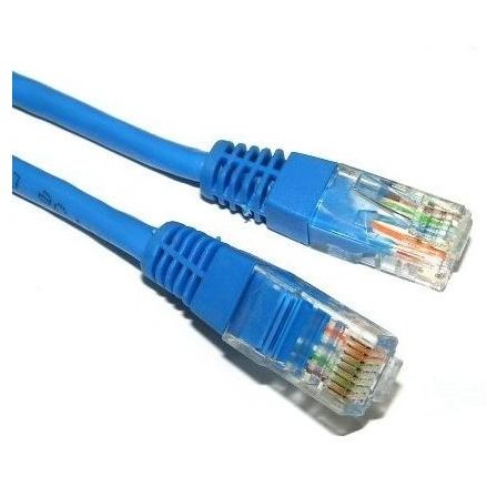 Patchcord UTP Cat5e, AWG26, lungime 3m, cupru-aliminiu, albastru, Spacer SP-PT-CAT5-3M-BL - imagine 2