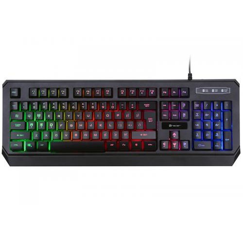 Tastatura TRAKLA45969 BATTLE HEROES Lightray RGB LED USB Negru