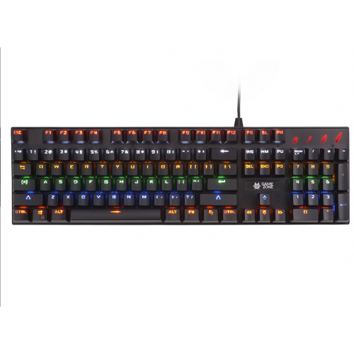 Tastatura TRAKLA46382 GameZone Radiant RGB LED USB Negru