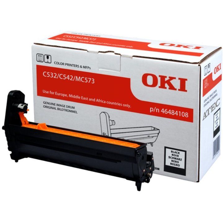 Drum Unit 46484108 Black 30000 pagini pentru OKI C532/MC573