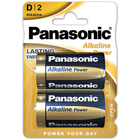 Baterii Panasonic Alkaline Power Bronze LR20/D 2 bucati