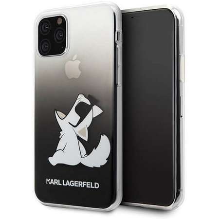 Husa Protectie Spate Karl Lagerfeld Colectia Fun Glasses Choupette Negru pentru Apple iPhone 11 Pro Max