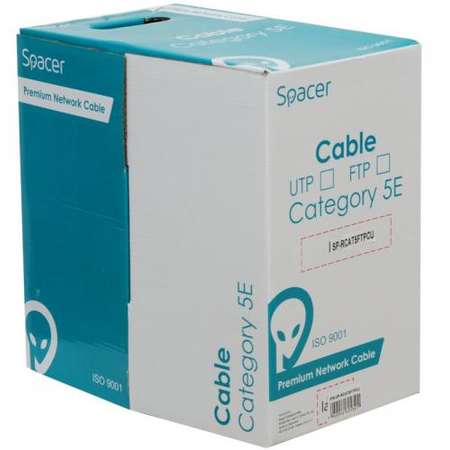 Cablu retea Spacer SP-RCAT5FTPCCA FTP Cat5E Rola 305m