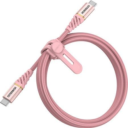 Cablu pentru incarcare si transfer de date Premium 2xUSB Type-C 1m Rose Gold