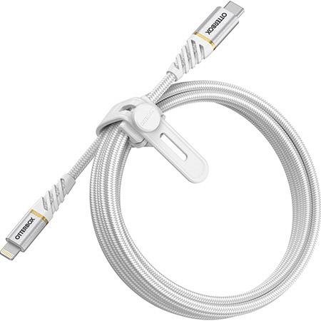 Cablu pentru incarcare si transfer de date Premium USB Type-C/Lightning 2m Alb