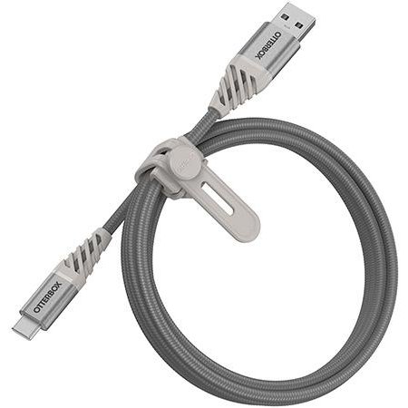 Cablu pentru incarcare si transfer de date Premium USB/USB Type-C 1m Silver