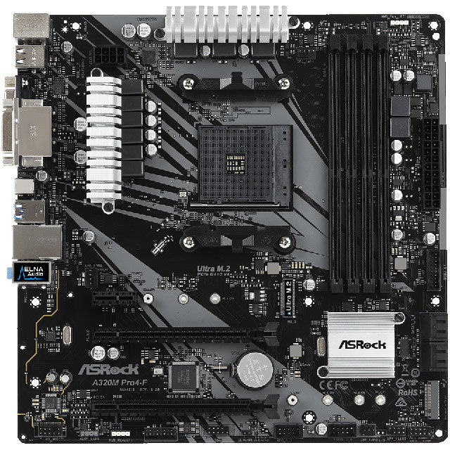 Placa de baza A320M Pro4-F AMD AM4 mATX