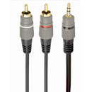 Cablu audio Gembird CCA-352-5M 3.5mm jack - 2x RCA 5m Negru