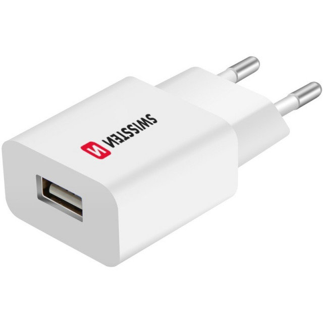 Adaptor priza 12 Alb 1USB/2A