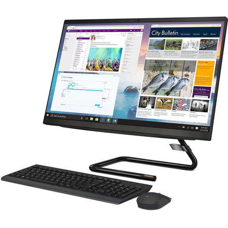 Sistem All in One Lenovo IdeaCentre A340-24ICK 23.8 inch FHD Touch Intel Core i3-9100T 8GB DDR4 1TB HDD 128GB SSD Black