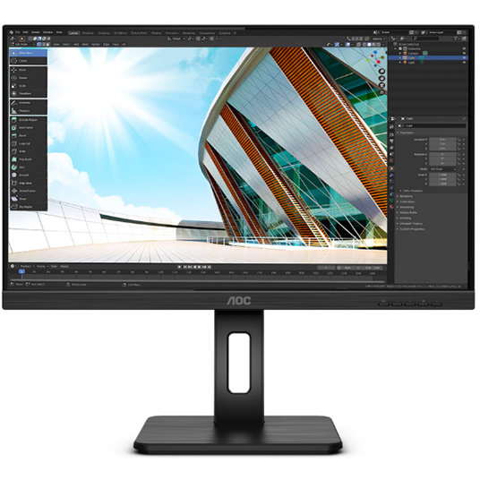 Monitor LED 24P2C 23.8 inch FHD IPS 4ms 75Hz Black