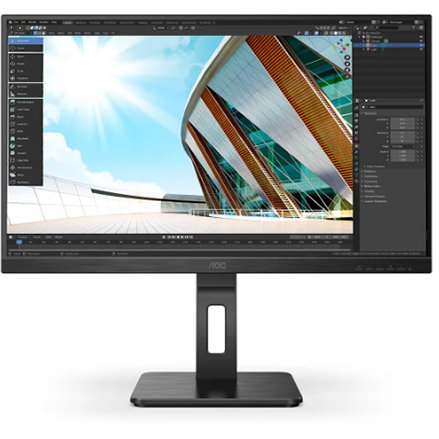 Monitor LED Q27P2Q 27 inch WQHD IPS 4ms 75Hz Black