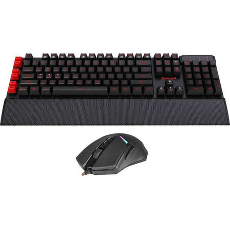 Kit tastatura si mouse gaming Redragon Yaksa + Nemeanlion V2 Black