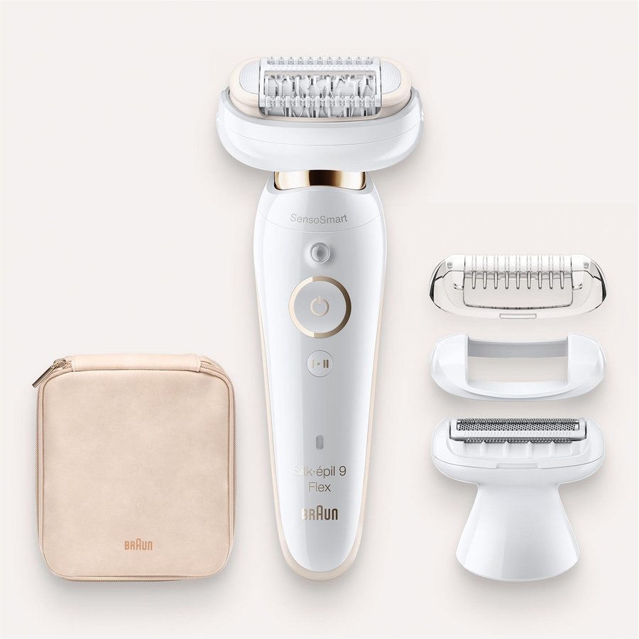 Epilator Silk-epil Beauty set 9-002 Pensete MicroGrip Wet & Dry Alb