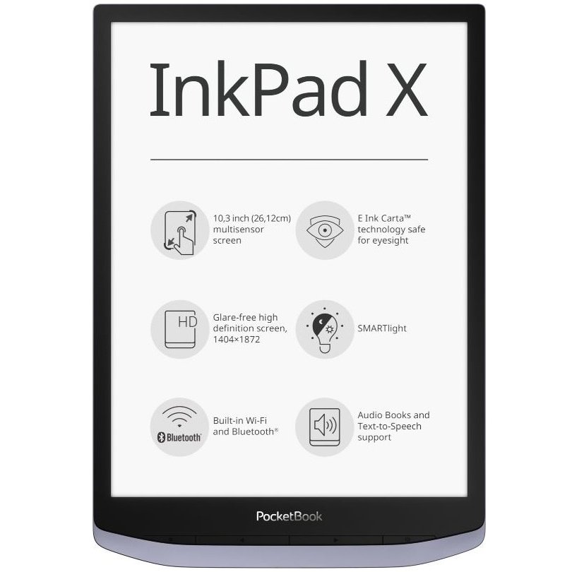 eBook reader Inkpad X 10.3 inch 32GB 1GB RAM Wi-Fi Grey