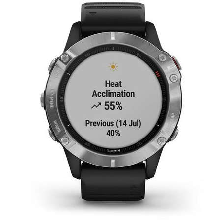 Smartwatch Garmin Fenix 6 Silver Black Band