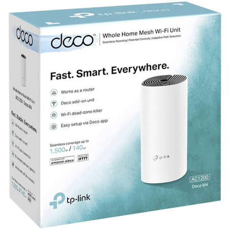 Router wireless TP-Link Deco M4 AC1200 Gigabit Mesh WiFi 1-pack