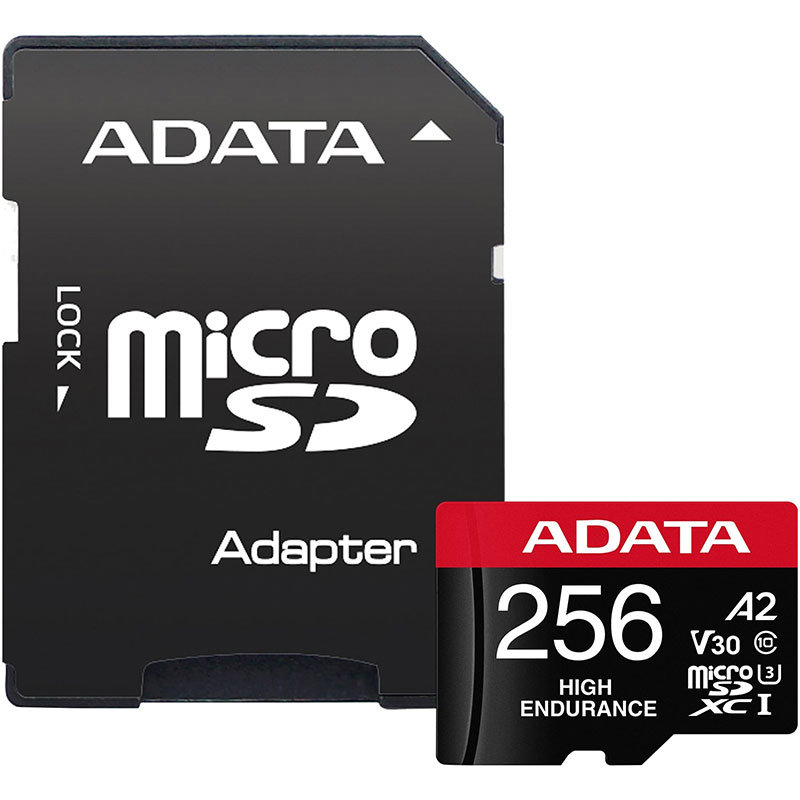 Card Endurance microSDXC 256GB UHS-I V30 Clasa 10 cu adaptor SD