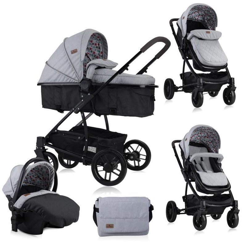 Carucior 10020852087 Set 0 luni+ Grey & Black