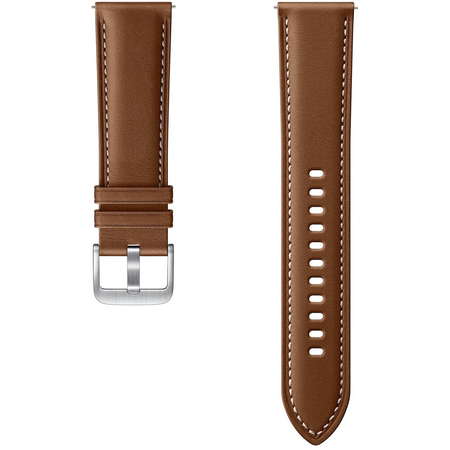 Accesoriu smartwatch Samsung Galaxy Watch3 R850 Stitch Leather Band 20mm S/M Brown