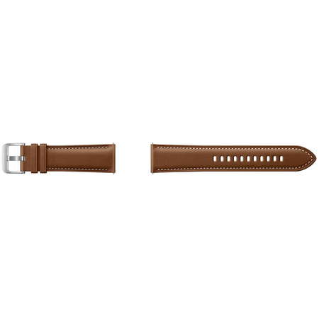 Accesoriu smartwatch Samsung Galaxy Watch3 R850 Stitch Leather Band 20mm S/M Brown