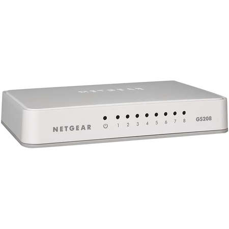 Switch NetGear GS208-100PES 8-Port Gigabit Unmanaged