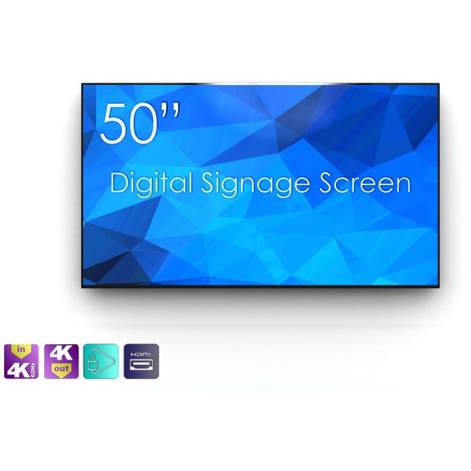 Display LED profesional digital SDS50K8-01 50 inch 9.5ms Black