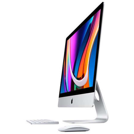 Sistem All in One Apple iMac 2020 27 inch 5K Intel Core i7 3.8GHz Octa Core 8GB DDR4 512GB SSD AMD Radeon Pro 5500 XT 8GB macOS Catalina INT Keyboad Silver